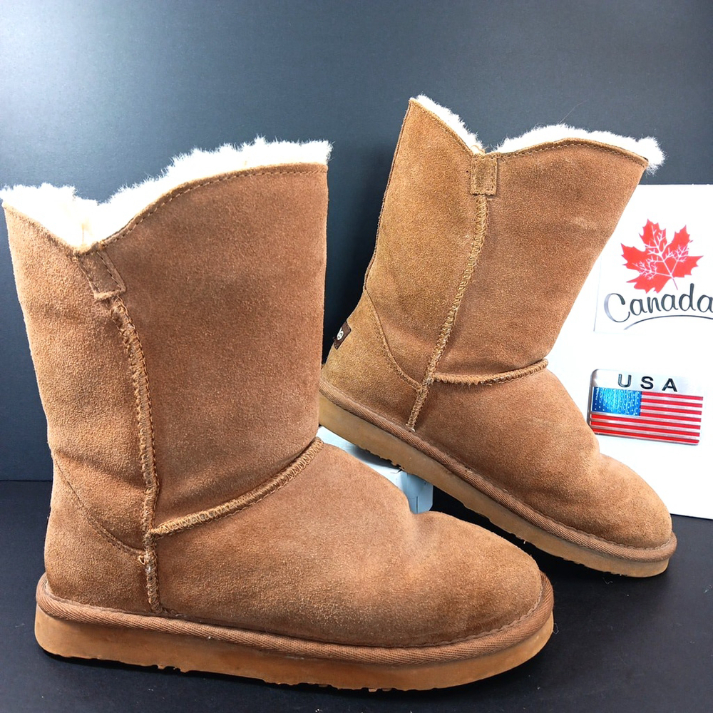 Size 6 Lamo Suede Sheepskin Bootswith Sheepskin Blend Lining